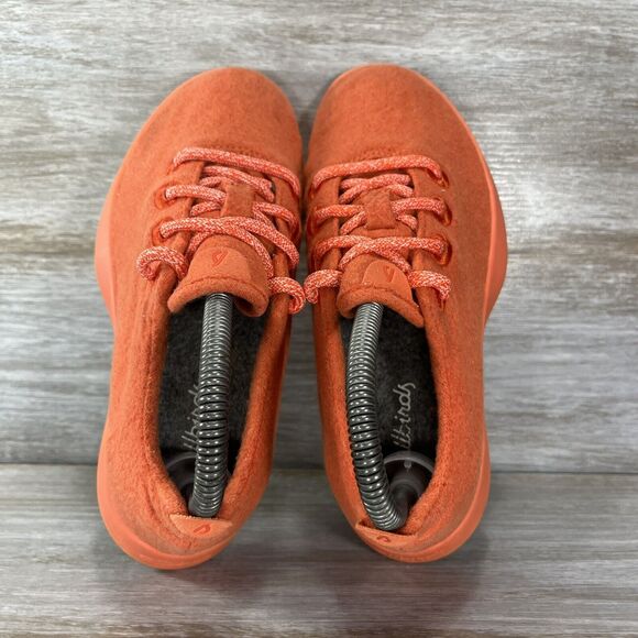 Allbirds Women’s Wool Runners Orange Running Shoes Size 6 - Picture 5 of 9